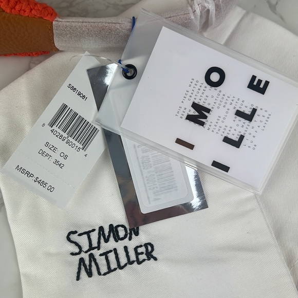 Simon Miller Crochet Snap Shoulder Bag Hibiscus Banana - Picture 11 of 13